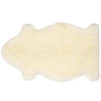 John Lewis Sheepskin Baby Comforter, Ivory